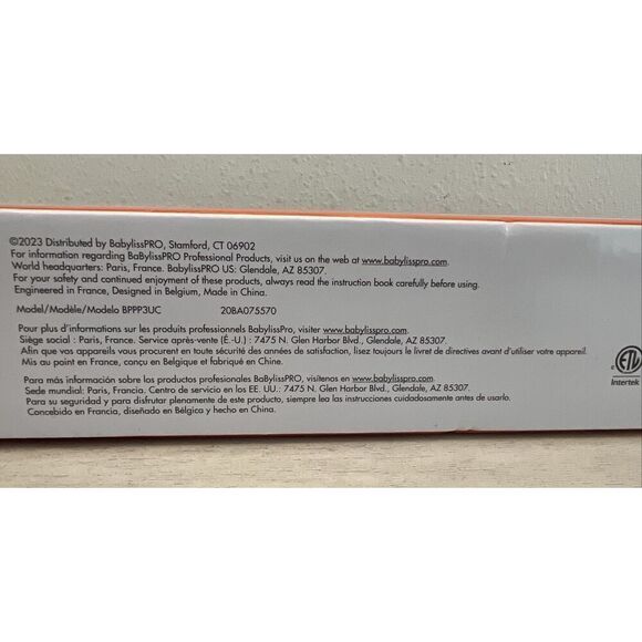 BaByliss PRO Porcelain Ceramic 1” Flat Straightener & 1” Spring Curling Iron SET - Picture 5 of 7